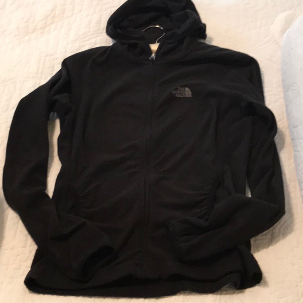 North face fitted fleece with thumb inserts
